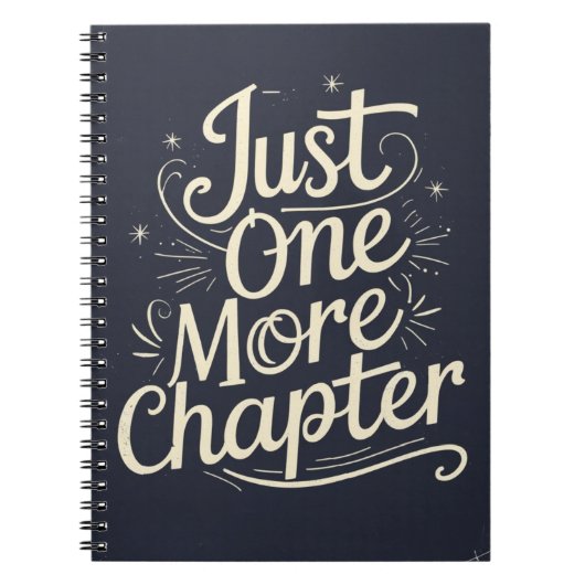 Just One More Chapter – Book Lover Reading Notitieboek (Voorkant)
