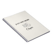 Just One More Chapter Cahier d'amour de livre  (Côté Droit)