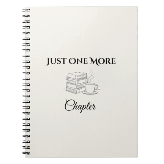 Just One More Chapter Cahier d'amour de livre  (Devant)