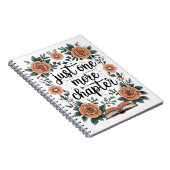Just One More Chapter – Floral Book Lover Notitieboek (Rechterzijde)