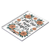 Just One More Chapter – Floral Book Lover Notitieboek (Linkerzijde)