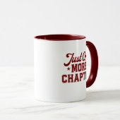 Just One More Chapter Mug Maroon Bookworm (Devant droit)