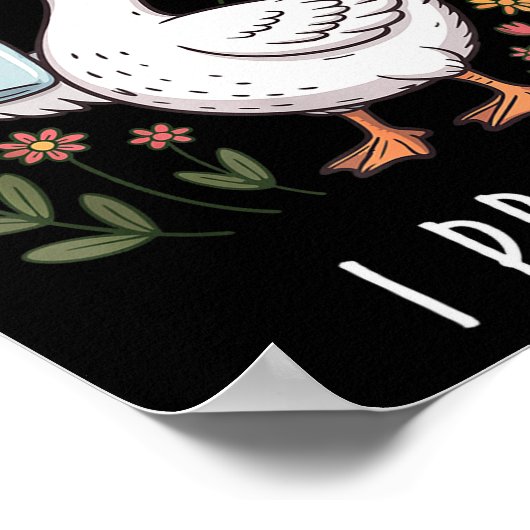 Just One More Jar Funny Goose Canning Poster (Hoek)