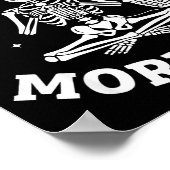 Just One More Row Crochet Skeleton Crocheting Knit Poster (Hoek)