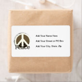 Just Peace T-shirts en geschenken Etiket (Insitu)