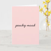 Just Peachy Modern Minimal Script Ontwerp Kaart (Gele Bloem)