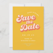 Just Peachy Non Photo Wedding Save the Date (Devant)
