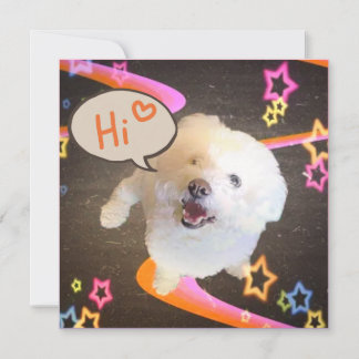 Just Saying "Hi" Invitation Kaart