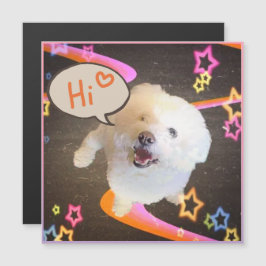 Just Saying "Hi" Magnetic Card