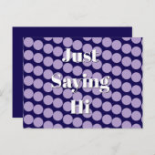 "Just Saying Hi" Postcard Briefkaart (Voorkant / Achterkant)