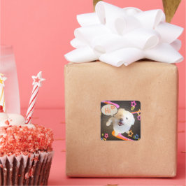 Just Saying "Hi" Vierkante Sticker