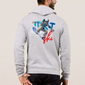 Just Ski | Heren full-zip hoodie (Achterkant)