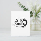 Just Smile Keep Smiling Smile More Stay Smiling A  Briefkaart (Staand voorkant)