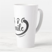 Just Smile Smile More Stay Smiling Keep the Smile  Latte Mok (Rechterhoek)