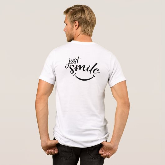 Just Smile Tri-Blend Shirt (Achterkant volledig)