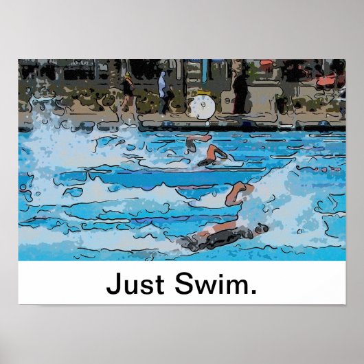 Just Swim Poster (Devant)
