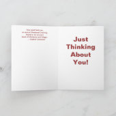 Just Thinking Of You! Medieval Greeting Kaart (Binnen)