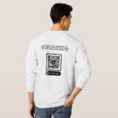 Just Vibin' Media "Got App" T-shirt met lange mouw (Achterkant volledig)