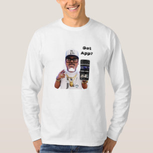 Just Vibin' Media "Got App" T-shirt met lange mouw