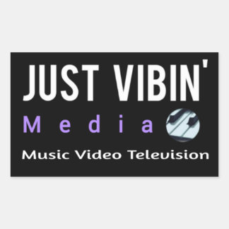 Just Vibin' Media Rechthoekige Stickers