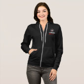 Justa Jer Vrouwen Logo Zip-Up Sweatshirt (Voorkant volledig)