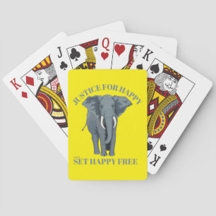 JUSTCE FOR HAPPY, SET HAPPY GRATIS POKERKAARTEN