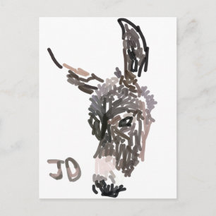 JustDonkeys logo briefkaart