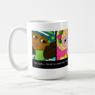 "Juste abeille 'n je tasse de café d'écriture