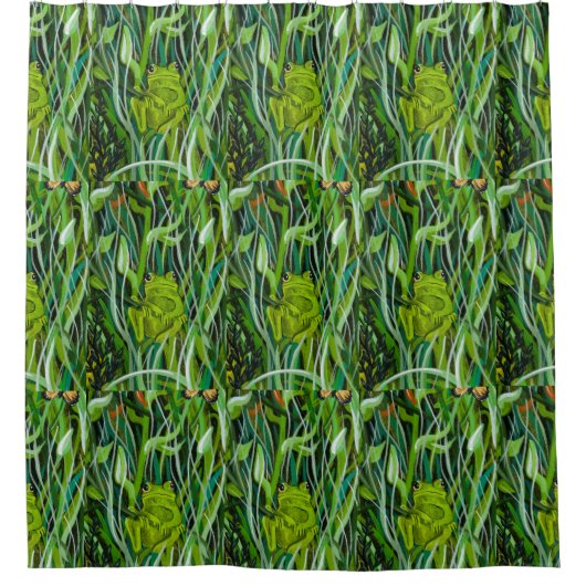 Juste Accroché Autour Du Rideau De Douche (Devant)