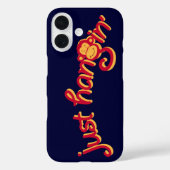 Juste accroché coque du logo de singe rouge/jaune (Verso)