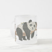 Juste accrocher' Frosted Glass Mug - Adiela Akoo (Devant gauche)