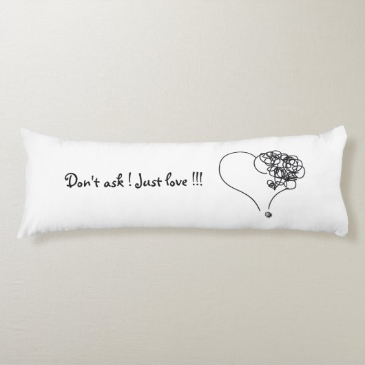 Juste aimer le coussin du corps (Devant)