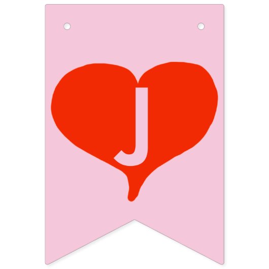 Juste bannière rose mariée d'étamine de coeurs (Deuxième drapeau)