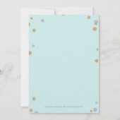 Juste Béni Photo Faire-part de naissance Bleu (Dos)