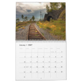 Juste calendrier de chemin de fer de voies (Jan 2027)