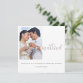 Juste carte de remerciements marié simple avec (Debout devant)
