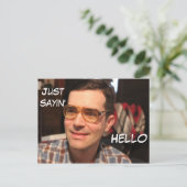 Juste carte postale d'amusement de Sayin A (Debout devant)