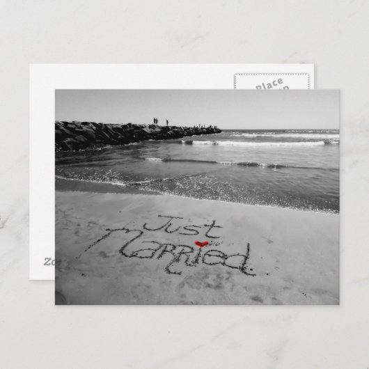 Juste carte postale mariée (Devant / Derrière)