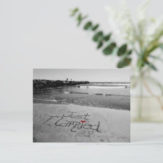 Juste carte postale mariée (Debout devant)