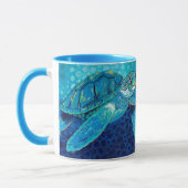 Juste Chilliin' Blue Turtle Mug (Gauche)