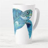 Juste Chillin Turtle Latte Mug (Angle droit)