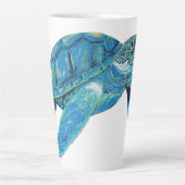 Juste Chillin Turtle Latte Mug (Devant)