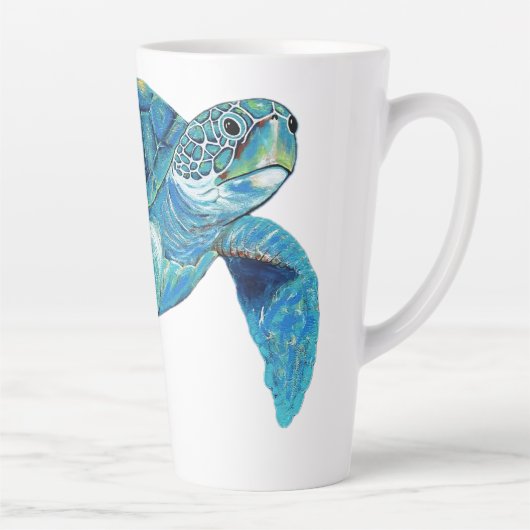 Juste Chillin Turtle Latte Mug (Droite)