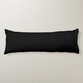 Juste code hexadécimal noir 000000 lumbar coussin (Devant)