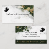 JUSTE comme exemple 5 Melissa Carte de visite (Devant / Derrière)