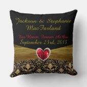 Juste coussin marié personnalisé de cadeau de (Verso)