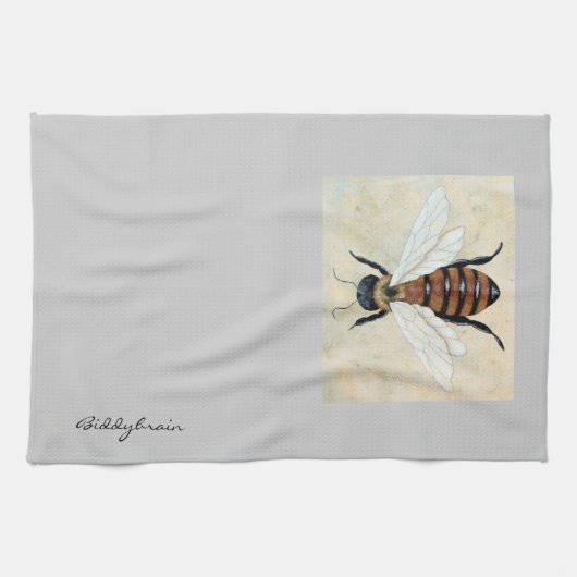 Juste cuisine d'abeille ou serviette d'invité (Horizontal)