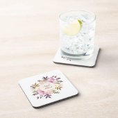 Juste dessous de verre floraux mariés élégants du (Côté Droit)