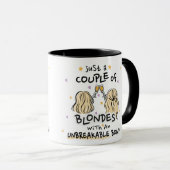 "Juste deux blondes" Mug (Devant droit)