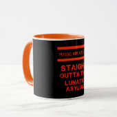Juste devant l'asile lunatique grande tasse de caf (Devant gauche)